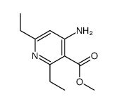3-Pyridinecarboxylicacid,4-amino-2,6-diethyl-,methylester(9CI) Structure