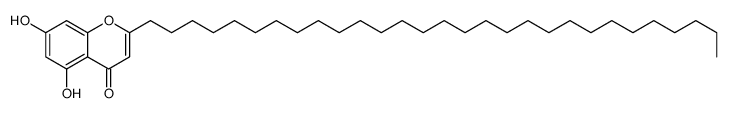 5,7-dihydroxy-2-nonacosylchromen-4-one结构式