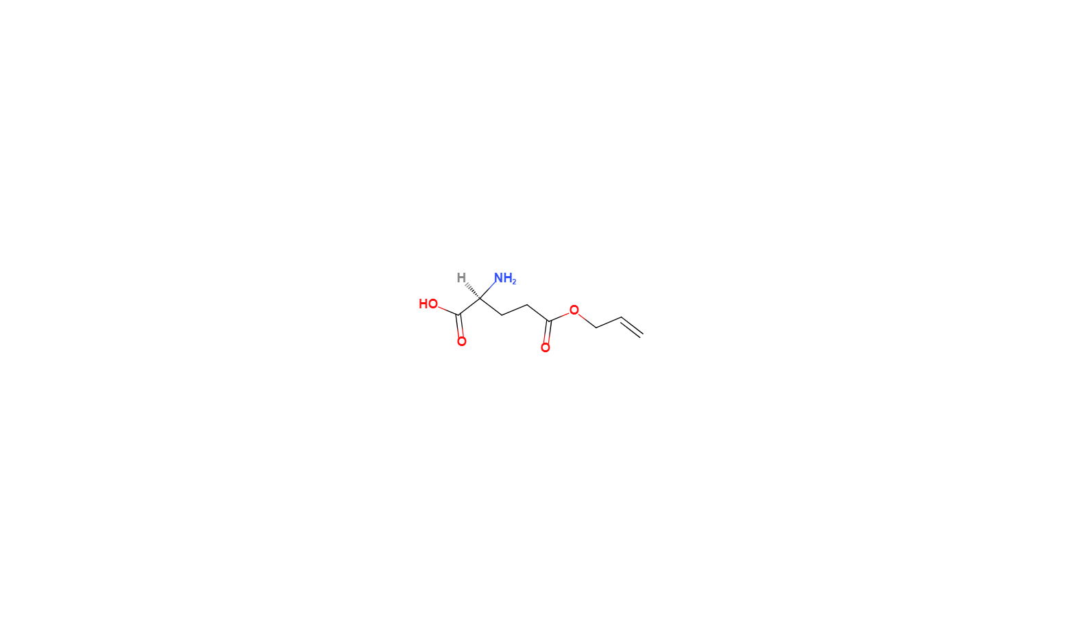 L-Glutamic acid, 5-(2-propen-1-yl)ester结构式