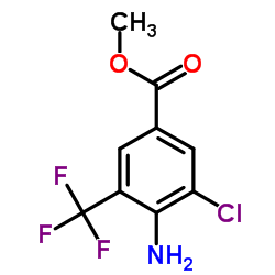 Methyl 4-amino-3-chloro-5-(trifluoromethyl)benzoate Structure