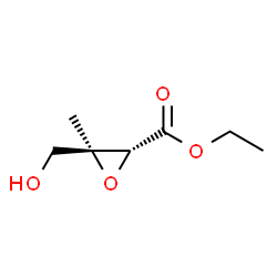 Oxiranecarboxylic acid, 3-(hydroxymethyl)-3-methyl-, ethyl ester, (2R-trans)- Structure