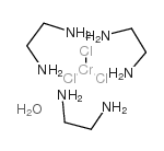 三(乙二胺)氯化铬(III)半水合物结构式