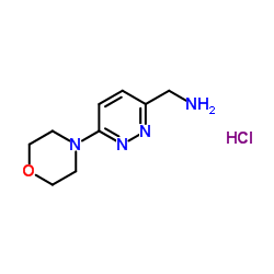 (6-Morpholinopyridazin-3-yl)Methanamine hydrochloride Structure