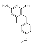 2-amino-5-(4-methoxy-benzyl)-6-methyl-3H-pyrimidin-4-one Structure
