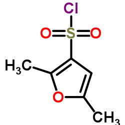2,5-二甲基-3-呋喃磺酰氯结构式