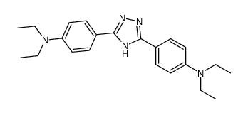 4-[3-[4-(diethylamino)phenyl]-1H-1,2,4-triazol-5-yl]-N,N-diethylaniline结构式