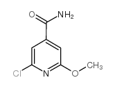 2-氯-6-甲氧基异烟酰胺结构式