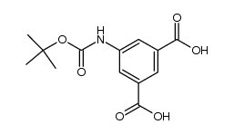 5-[(tert-butyloxycarbonyl)amino]-isophthalic acid Structure