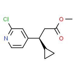 (3S)-3-(2-氯吡啶-4-基)-3-环丙基丙酸甲酯图片
