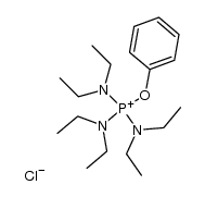 Tris-[diethylamino]-phenoxy-phosphonium-chlorid Structure