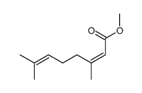 methyl (Z)-3,7-dimethylocta-2,6-dienoate结构式
