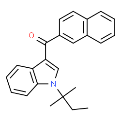 JWH 018 2'-naphthyl-N-(1,1-dimethylpropyl) isomer Structure