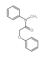 N-methyl-2-phenoxy-N-phenyl-acetamide结构式