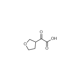 2-Oxo-2-(tetrahydrofuran-3-yl)aceticacid Structure