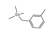 Trimethyl[(3-methylphenyl)methyl]stannane Structure