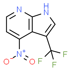4-硝基-3-(三氟甲基)-1H-吡咯并[2,3-b]吡啶结构式