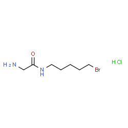 2-Amino-N-(5-bromopentyl)acetamide hydrochloride Structure