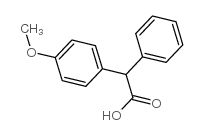 α-(4-甲氧基苯基)苯基乙酸结构式