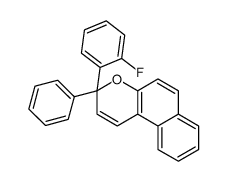 3-(2-fluorophenyl)-3-phenylbenzo[f]chromene结构式