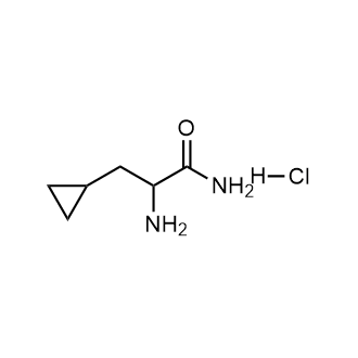 2-氨基-3-环丙基丙酰胺盐酸盐结构式