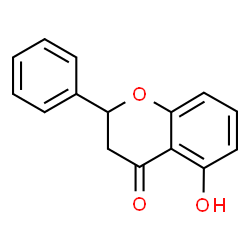 5-Hydroxy-2-phenyl-4-chromanone structure