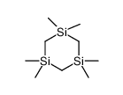 1,1,3,3,5,5-hexa[(2H3)methyl]-1,3,5-trisilacyclohexane Structure