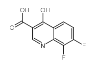 7,8-Difluoro-4-hydroxyquinoline-3-carboxylic acid Structure