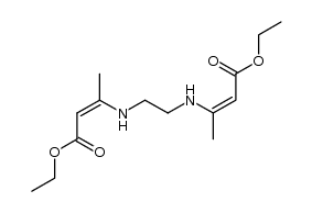 ethyl (2Z)-3-[(2-{[(1Z)-3-ethoxy-1-methyl-3-oxoprop-1-enyl]amino}ethyl)amino]but-2-enoate Structure