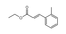 (E)-ethyl 3-(2-methylphenyl)prop-2-enoate结构式