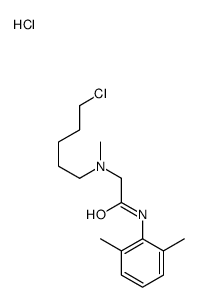 5-chloropentyl-[2-(2,6-dimethylanilino)-2-oxoethyl]-methylazanium,chloride Structure