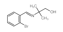 1-Propanol,2-[[(2-bromophenyl)methylene]amino]-2-methyl- Structure