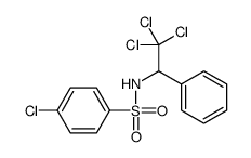 4-chloro-N-(2,2,2-trichloro-1-phenylethyl)benzenesulfonamide Structure
