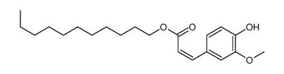 undecyl 3-(4-hydroxy-3-methoxyphenyl)prop-2-enoate结构式