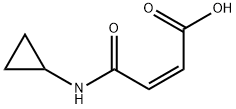 (2Z)-3-(环丙基氨基甲酰基)丙-2-烯酸结构式