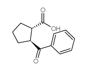 trans-2-benzoylcyclopentane-1-carboxylic acid结构式