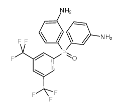 双(3-氨基苯基) 3,5-二(三氟甲基)苯基氧化膦结构式