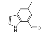 1H-Indole-7-carboxaldehyde, 5-methyl- (9CI) structure