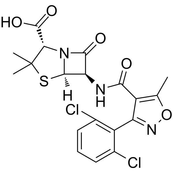 Dicloxacillin Structure