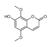 7-hydroxy-5,8-dimethoxychromen-2-one Structure