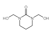 2(1H)-Pyrimidinone,tetrahydro-1,3-bis(hydroxymethyl)- Structure