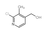 (2-氯-3-甲基吡啶-4-基)甲醇结构式