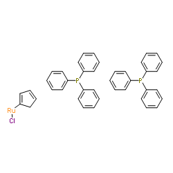 二(三苯基膦)环戊二烯基氯化钌(II)结构式