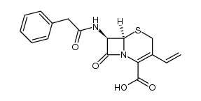7-(phenylacetamido)-3-vinylcephem-4-carboxylic acid结构式