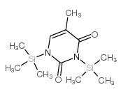 (5-methyl-1,3-bis-trimethylsilyl)-2,4-(1h,3h-pyrimidinedione)结构式