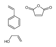 2,5-呋喃二酮与乙烯基苯和2-丙烯-1-醇的聚合物结构式