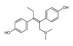 4-[(E)-1-(dimethylamino)-2-(4-hydroxyphenyl)pent-2-en-3-yl]phenol Structure