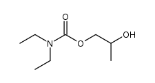 2-hydroxypropyl diethyl carbamate Structure