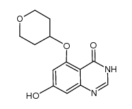 7-hydroxy-5-(tetrahydro-2H-pyran-4-yloxy)quinazolin-4(3H)-one结构式