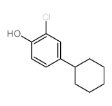 Phenol,2-chloro-4-cyclohexyl- Structure