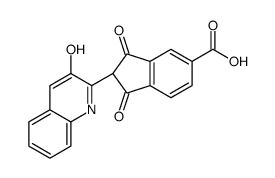(2S)-2-(3-hydroxyquinolin-2-yl)-1,3-dioxoindene-5-carboxylic acid Structure